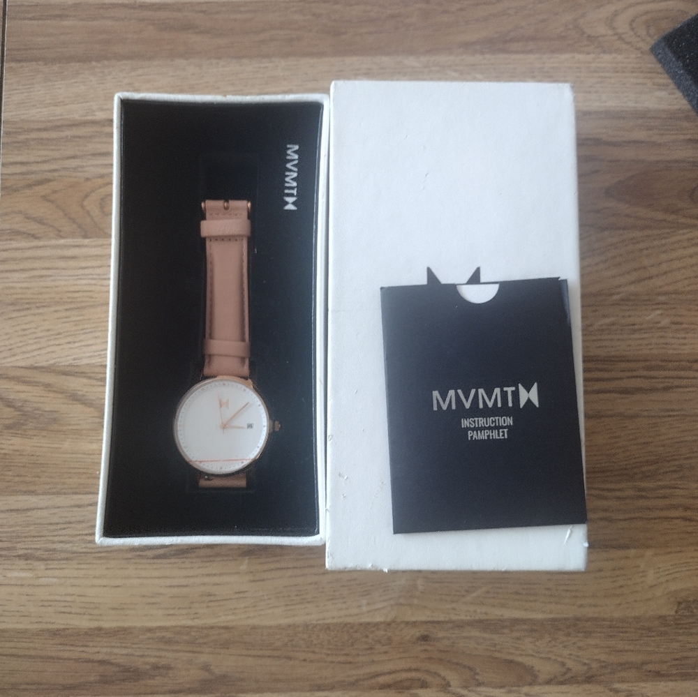 MVMT Rose Gold and Black Women's Watch